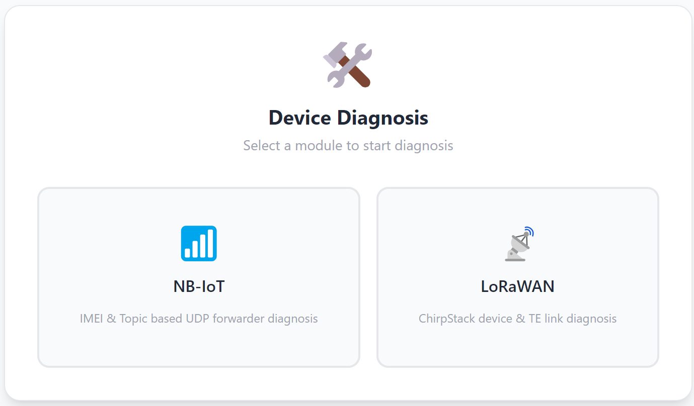 Device type selection