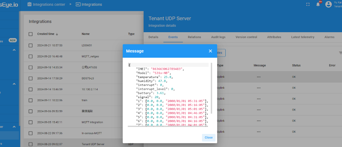 Decoded Uplink Example