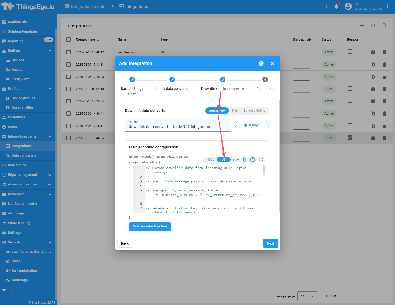 ChirpStack Downlink Converter